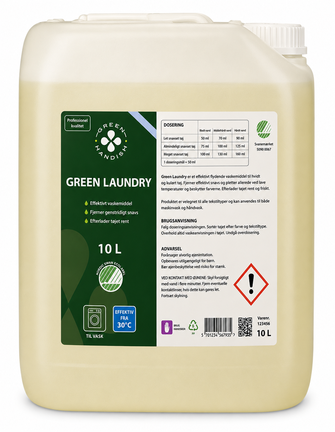 flydende vaskemiddel til daglig brug 10 liter Green Laundry – Effektivt