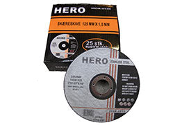 Skæreskive125 x 1,0 mm til rustfri stål