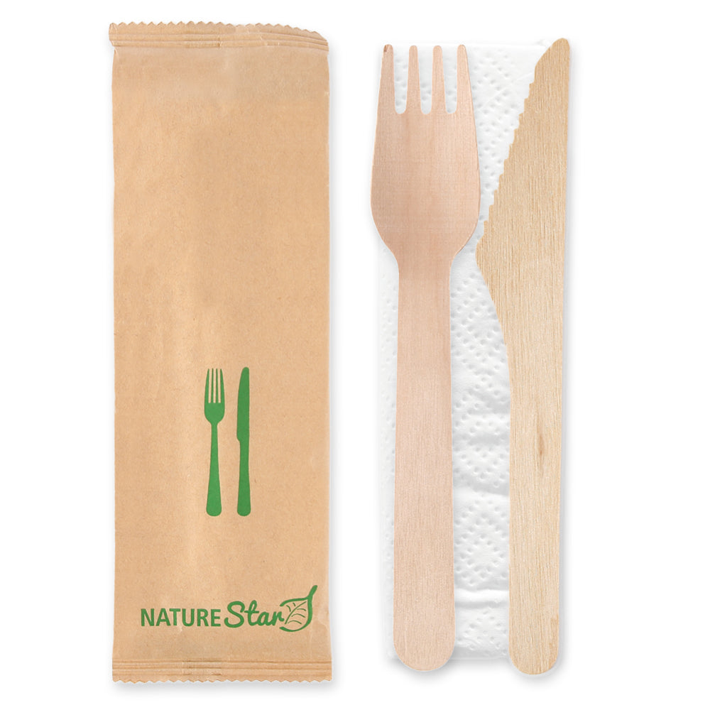 NATURStar Bio Bestiksæt Dobbelt | Træ, FSC® 100%