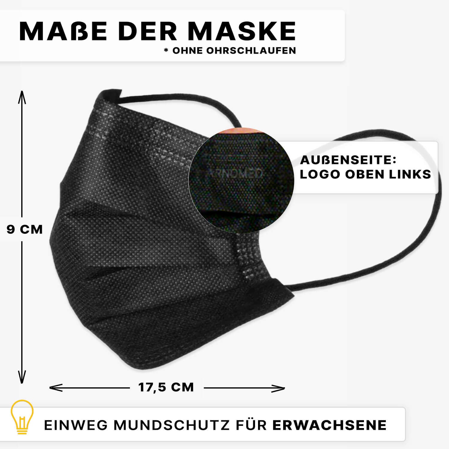 ARNOMED Type IIR Kirurgisk Ansigtsmaske - Kirurgisk Ansigtsmaske med Elastik | Pink