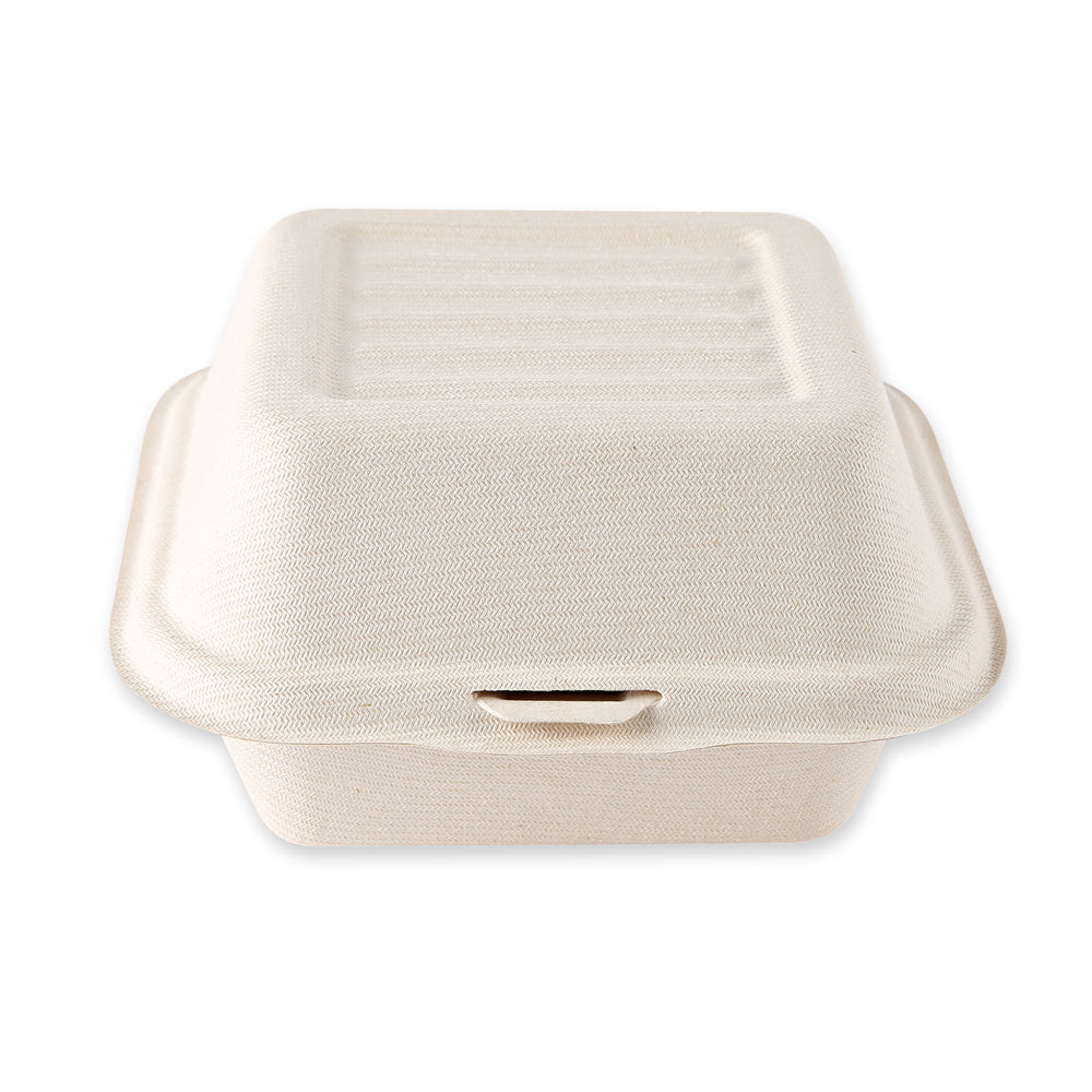 Økologiske hamburgeræsker med hængslede låg | Sukkerrør