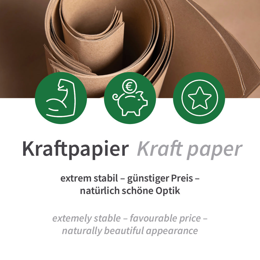 Økologiske paptallerkener, rektangulære | Kraftpapir, FSC® Mix