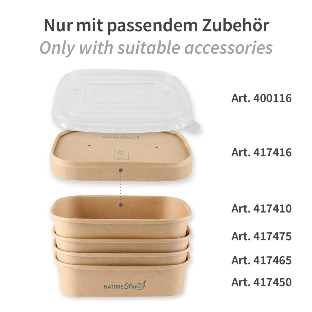 NATURStar Økologiske takeaway-skåle | Kraftpapir/PE, FSC®-mix