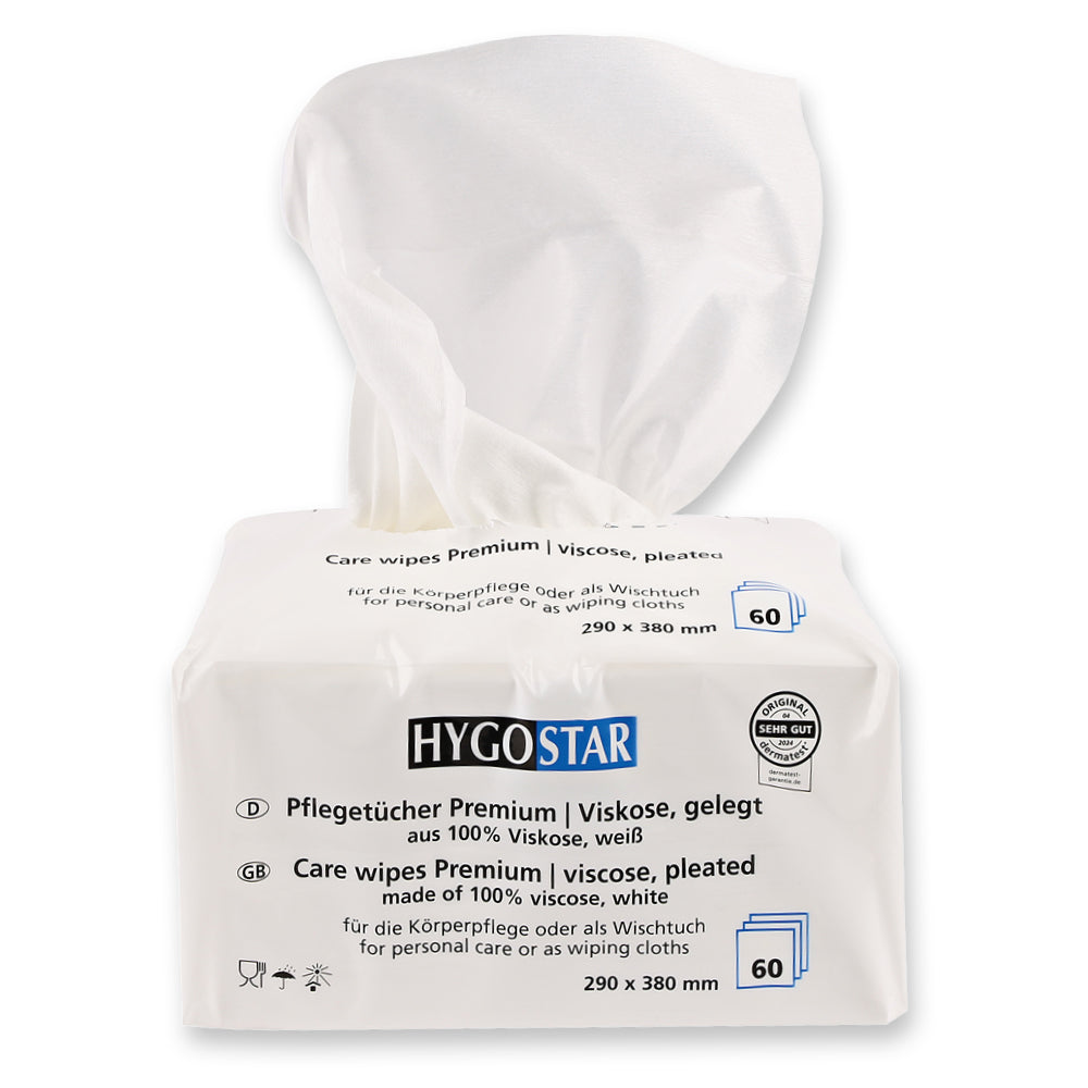 Hygostar Plejeservietter Premium | viskose, plisseret