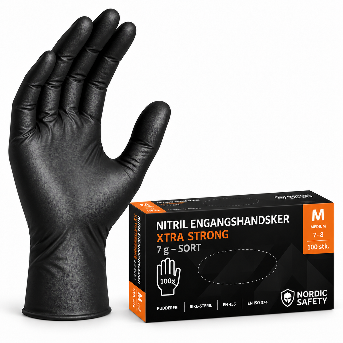 Nitril Engangshandsker ekstra stærke 7g – Nordic Safety