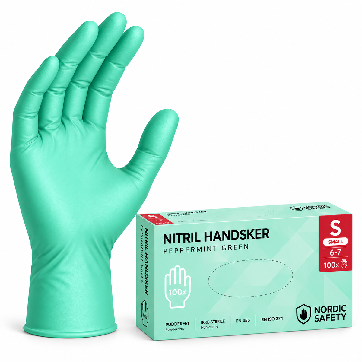 Nitrilhandsker 5 g, 100 stk. pr. æske – billede 10