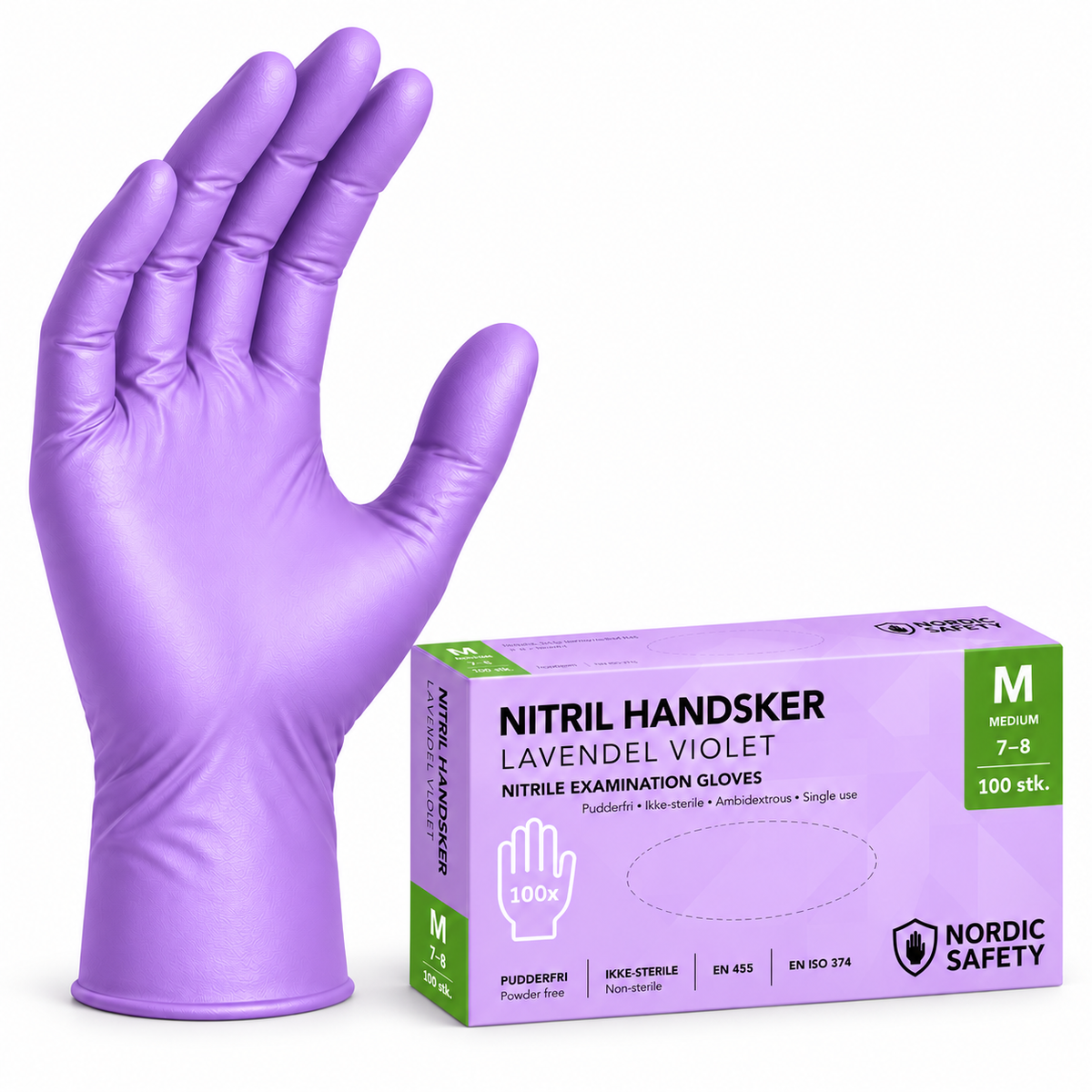 Nitrilhandsker 5 g, 100 stk. pr. æske – billede 7
