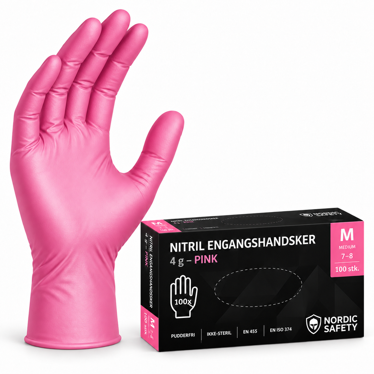 Nitrilhandsker 5 g, 100 stk. pr. æske – billede 4