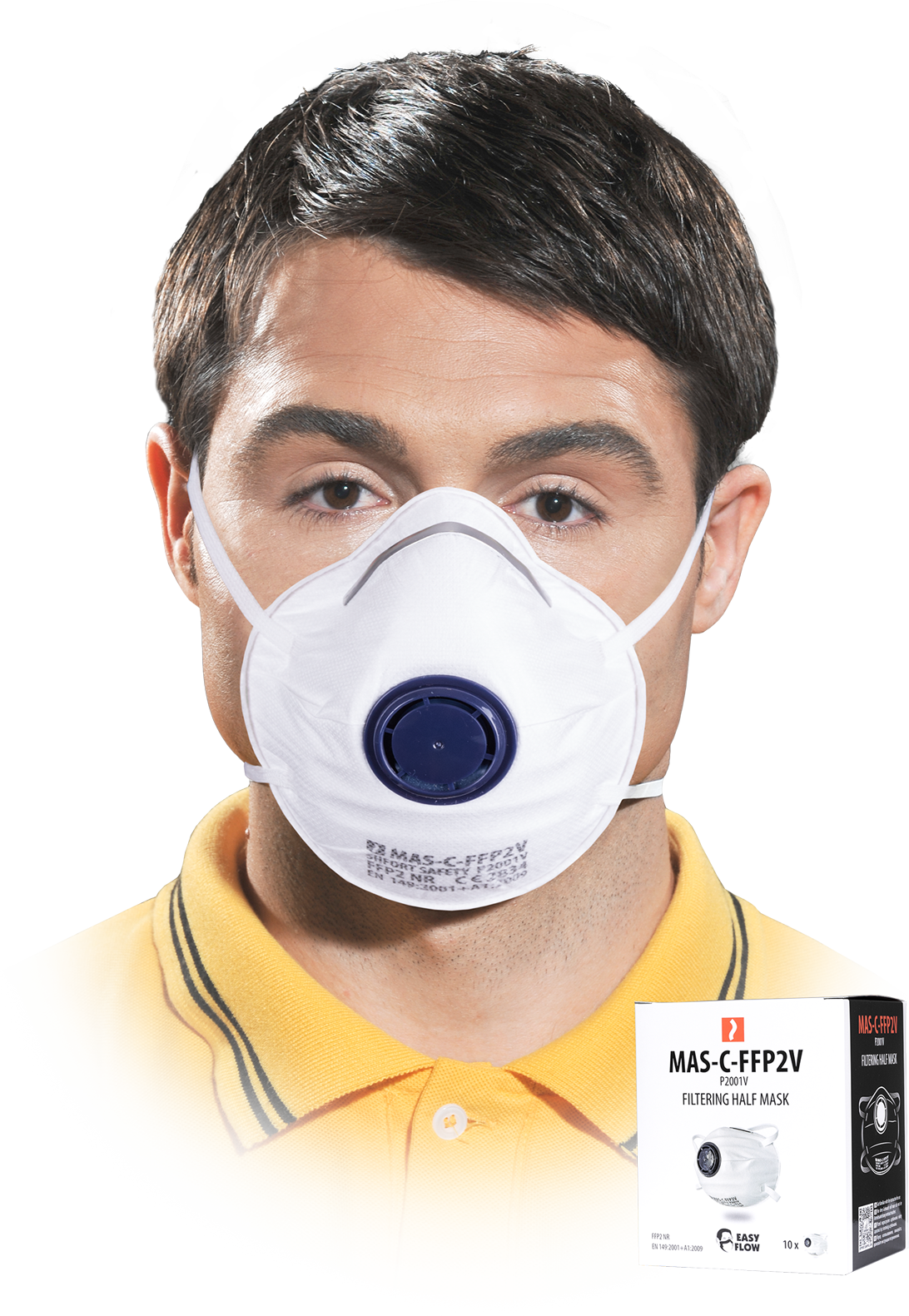 FFP2 MASKER MED VENTIL - 10 STK