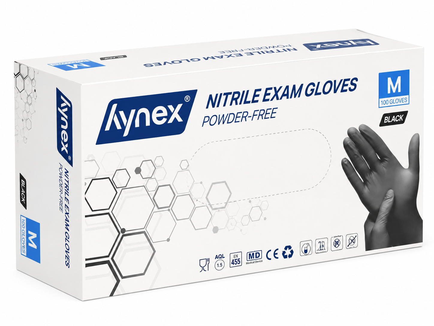 Nitril Engangshandsker Sort 200 stk HYNEX