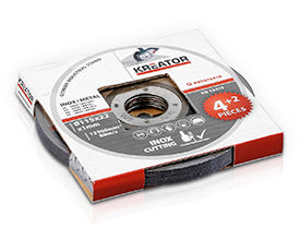 Skæreskiver rustfri 115x1,0 mm - 6 stk