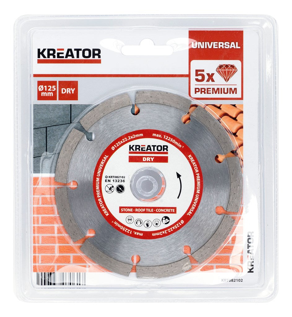 Diamantklinger til sten 125 mm PREMIUM