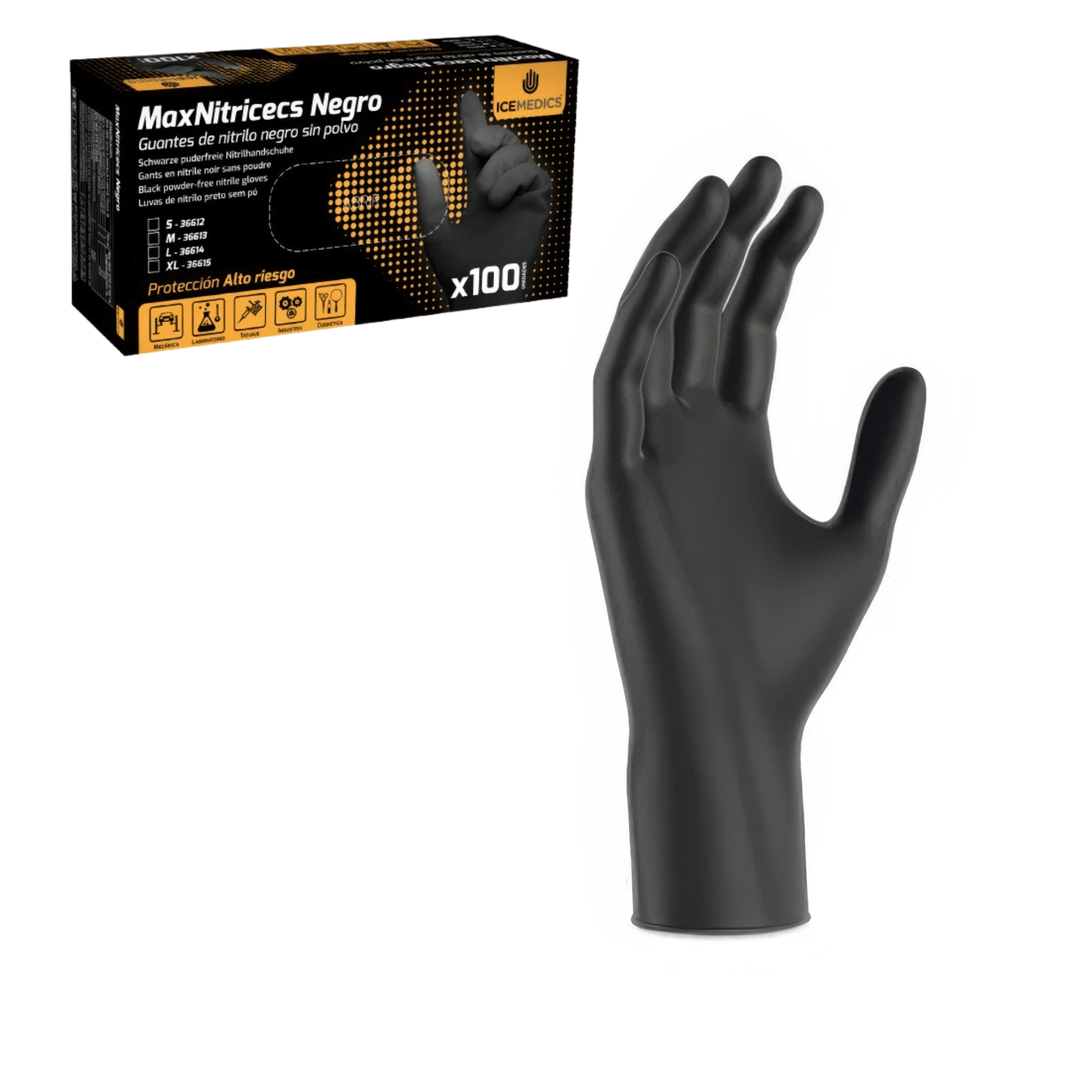 Nitril Engangshandsker Panther - 100 stk