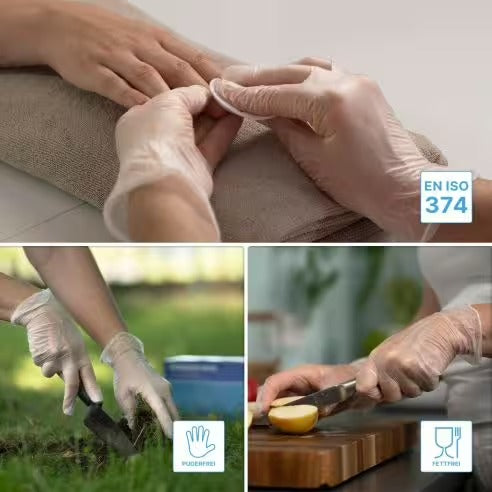 Vinyl Engangshandsker - Pudderfri - 100 stk