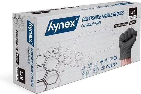 Hynex XTRA STRONG 6 GRAMS Nitrilhandsker sort 100 stk