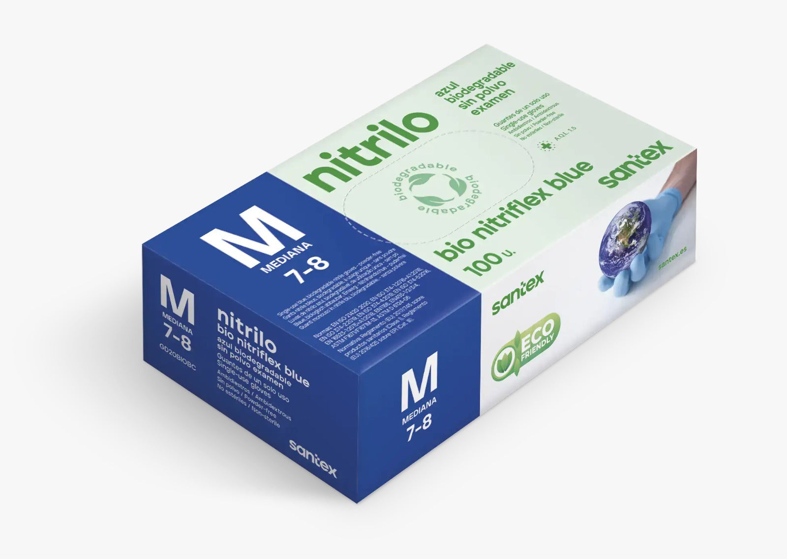 Santex Nitrilhandsker 3,5 grams bio 100 stk