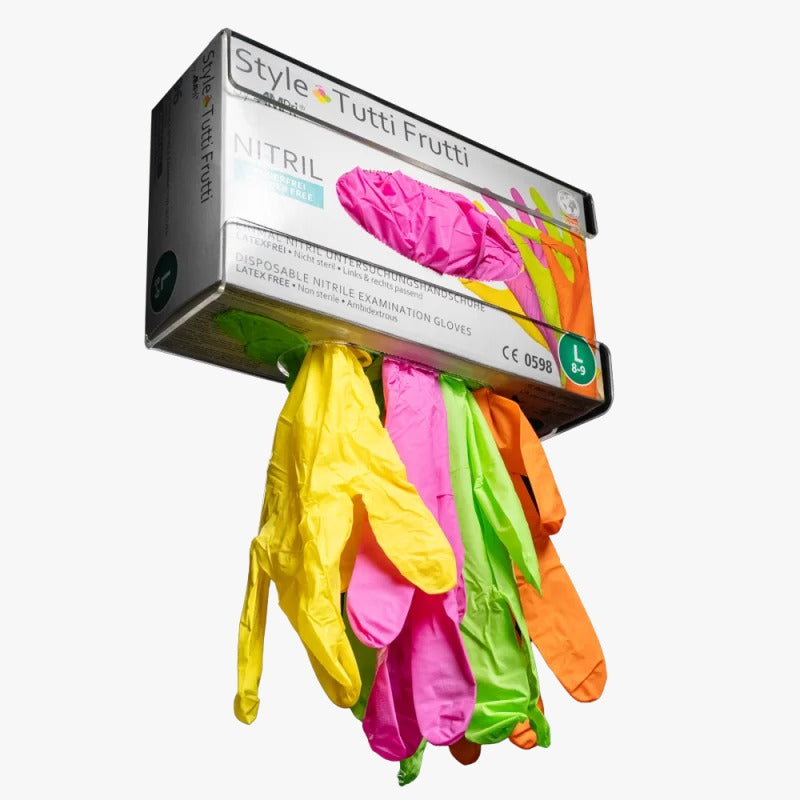 Nitrilhandsker mix farvet Style tutti frutti af Med-Comfort Ampri