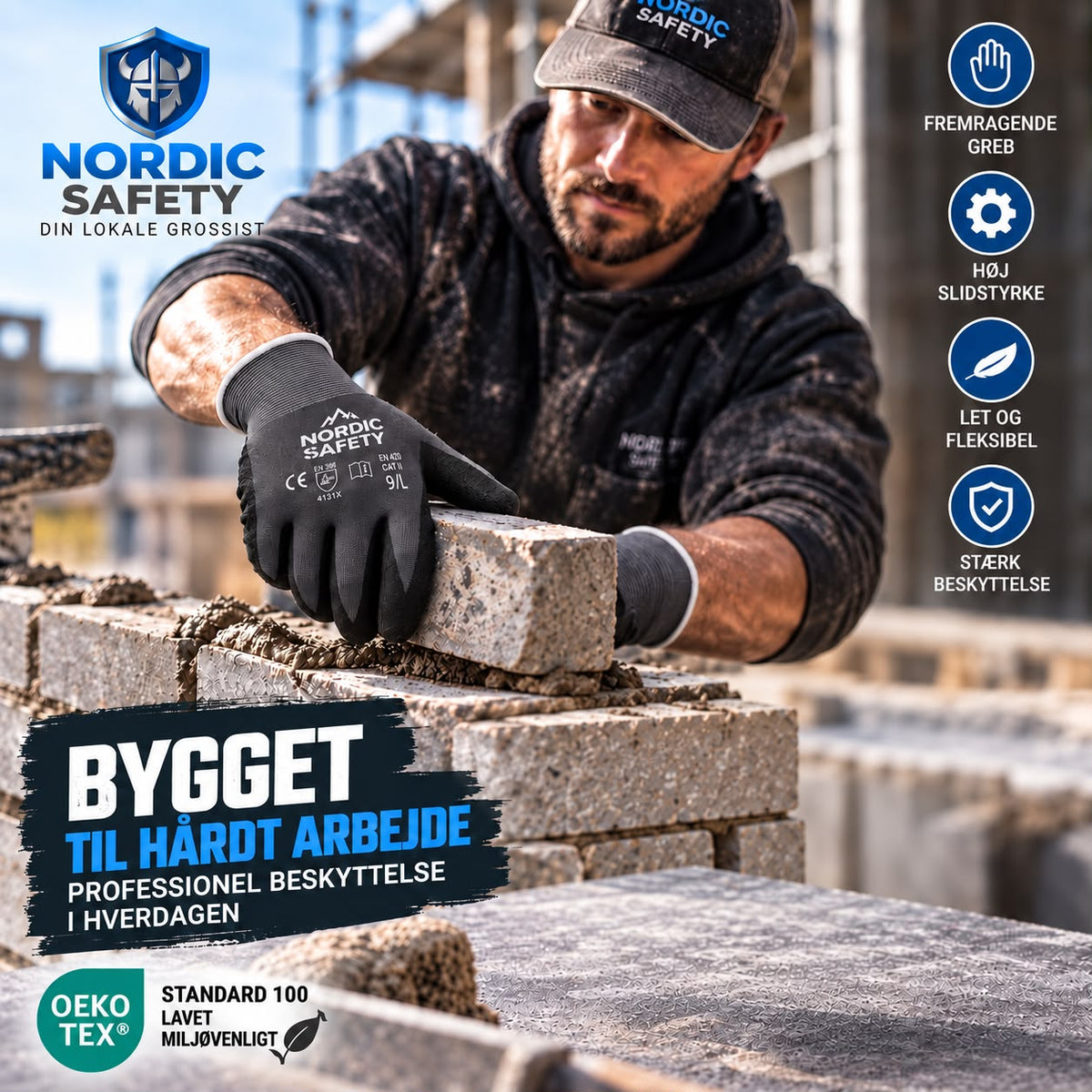 Nordic Safety Premium Sandy Flex arbejdshandske – Bestseller