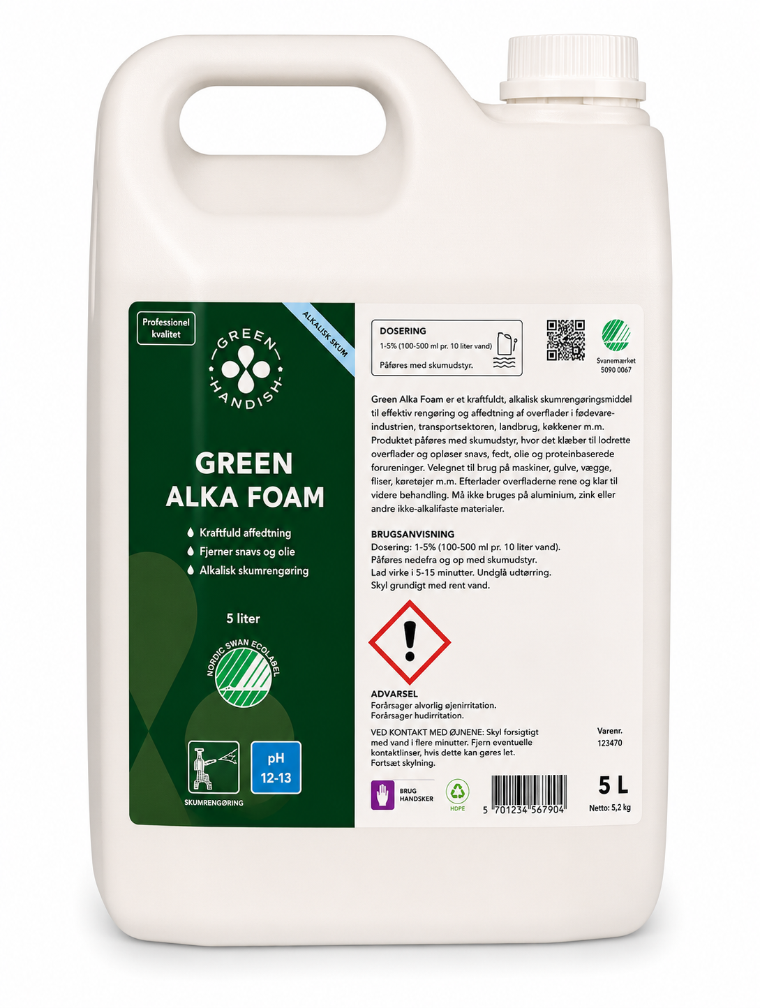 skumrens Kraftig mod kalk og rust 5 liter Green Sani Foam