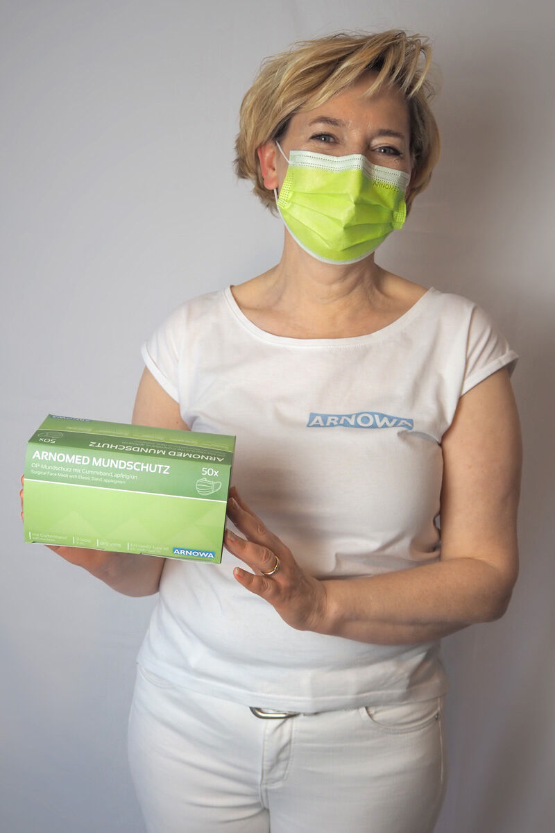 ARNOMED Type IIR Kirurgisk Ansigtsmaske - Kirurgisk Ansigtsmaske med Elastik | Pink