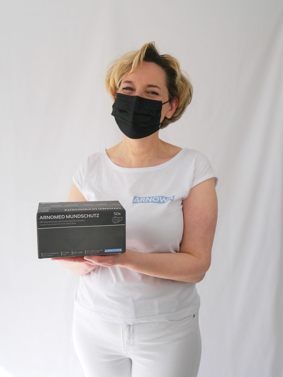 ARNOMED Type IIR Kirurgisk Ansigtsmaske - Kirurgisk Ansigtsmaske med Elastik | Pink