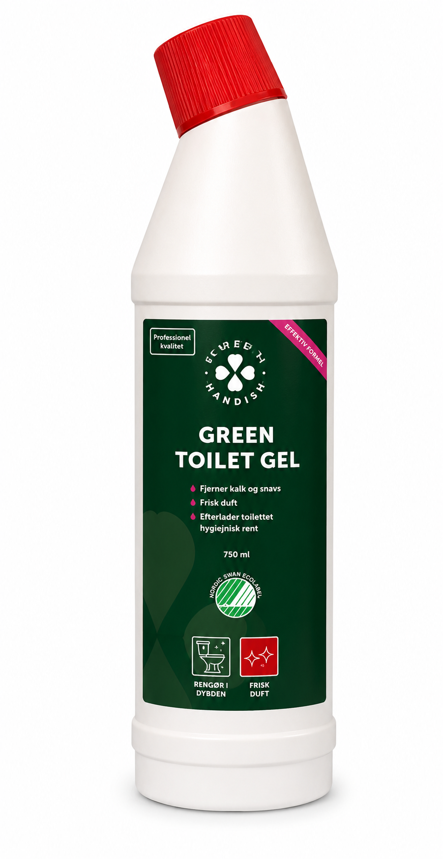 Toilet Gel med parfume Effektiv kalkfjerner med maksimal hæfteevne 750