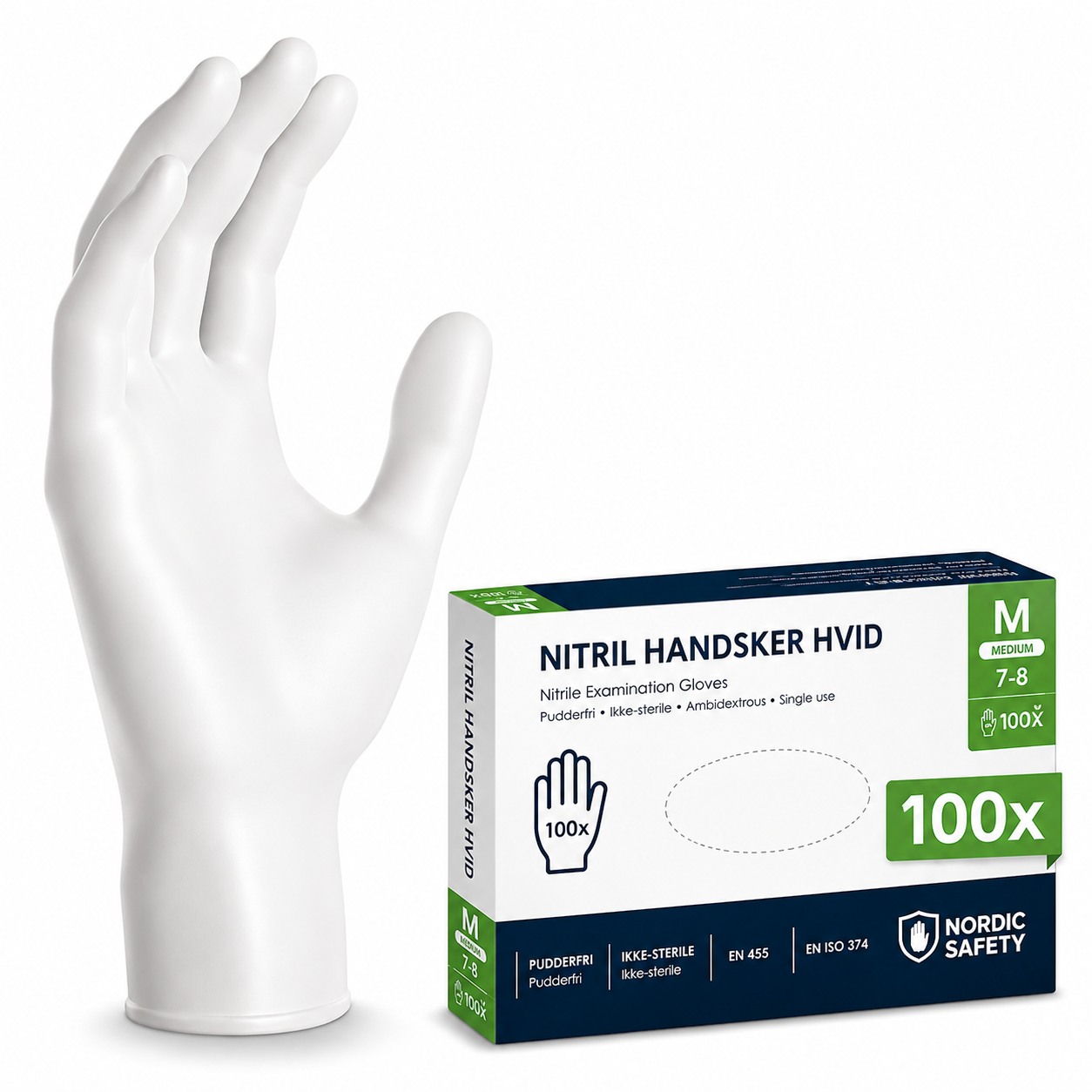 Nitril Engangshandsker 4 grams 100 stk Nordic Safety