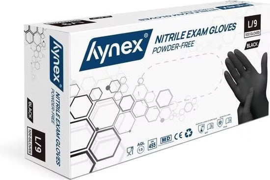 Hynex Premium Nitrilhandsker sort 100 stk
