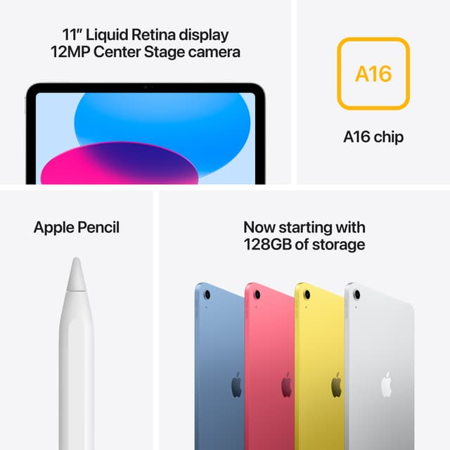 iPad 11" (11. Gen) 128GB WiFi (blå)