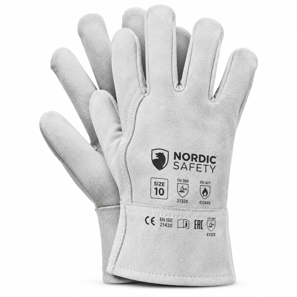 Læder handske Pro 1 par Rhino Nordic Safety