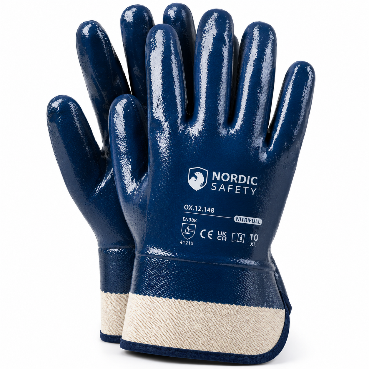 NITRILE GRIP HEAVY HANDSKER 1 PAR NORDIC SAFETY