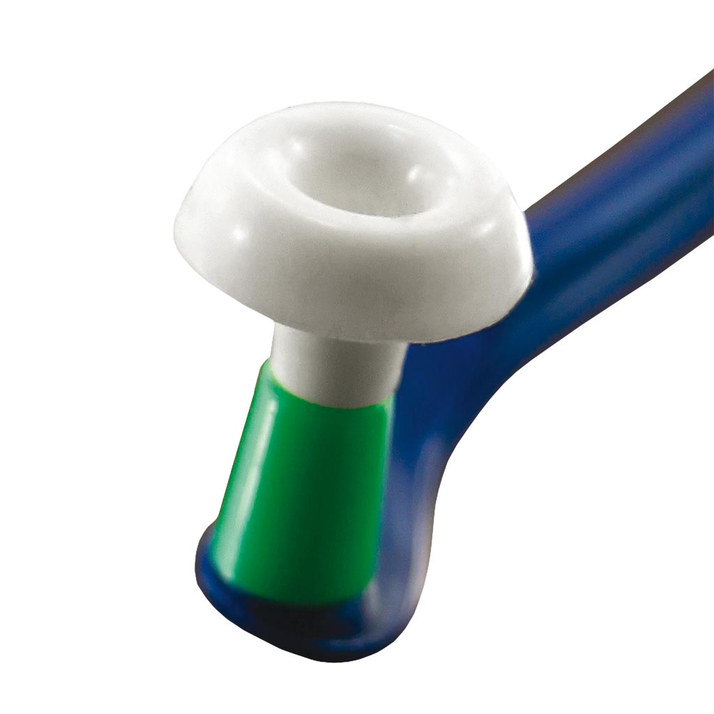 Støjdæmpende ørepropper på buen.