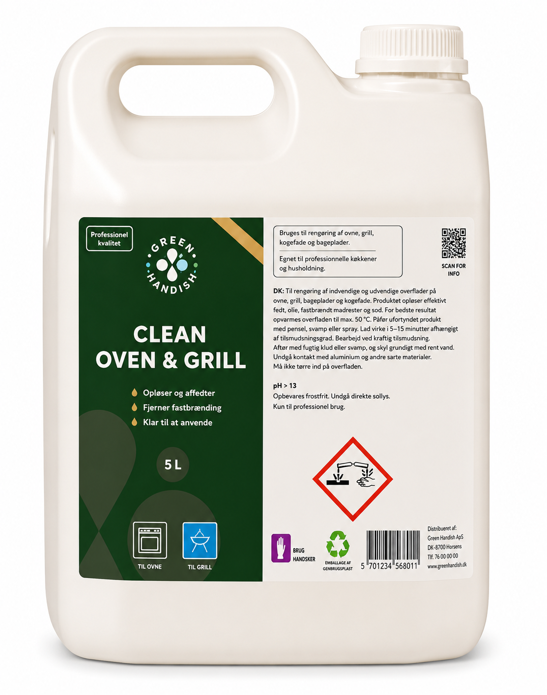 rens ovn og grill Kraftig 5 liters Nordic Safety