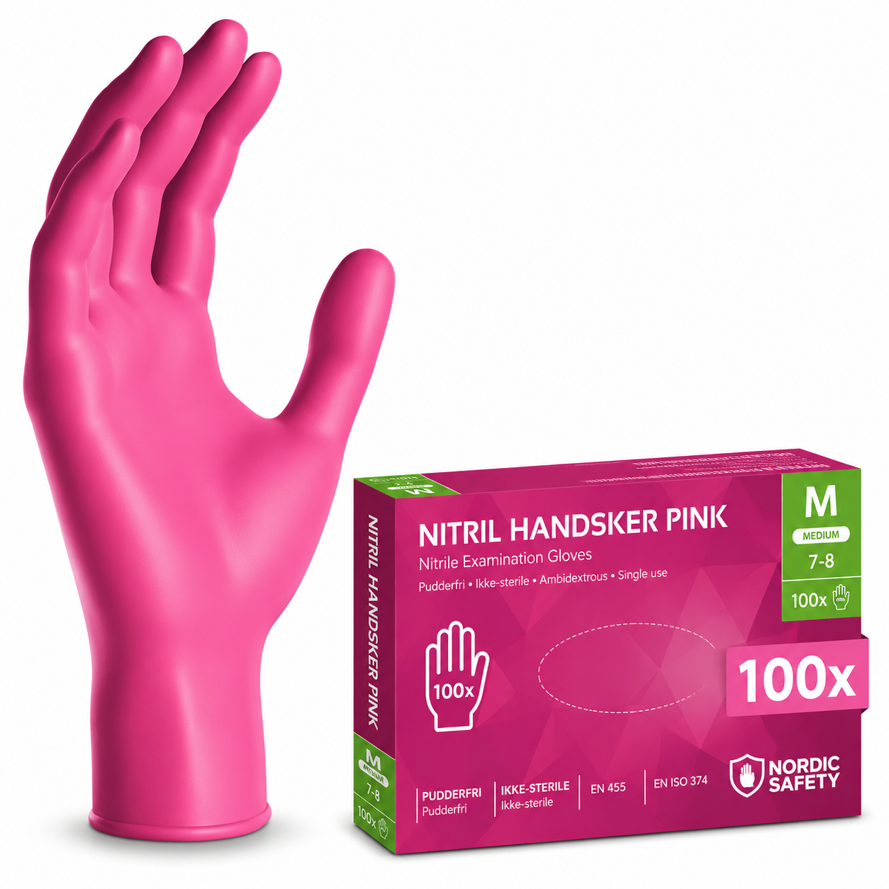 Nitril Engangshandsker 4 grams 100 stk Nordic Safety
