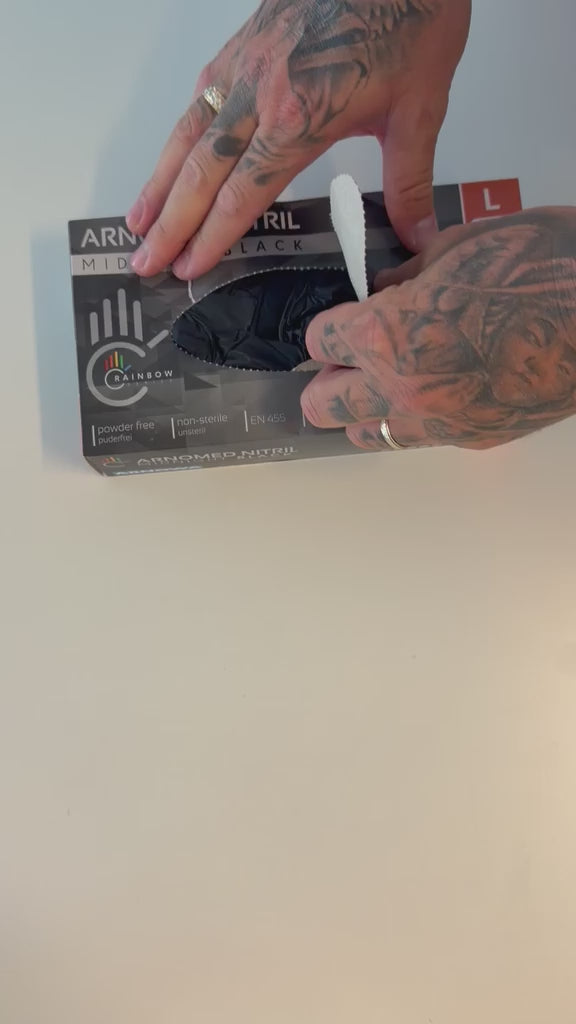 Indlæs video: Nitril Engangshandsker 4g 100 stk bestseller