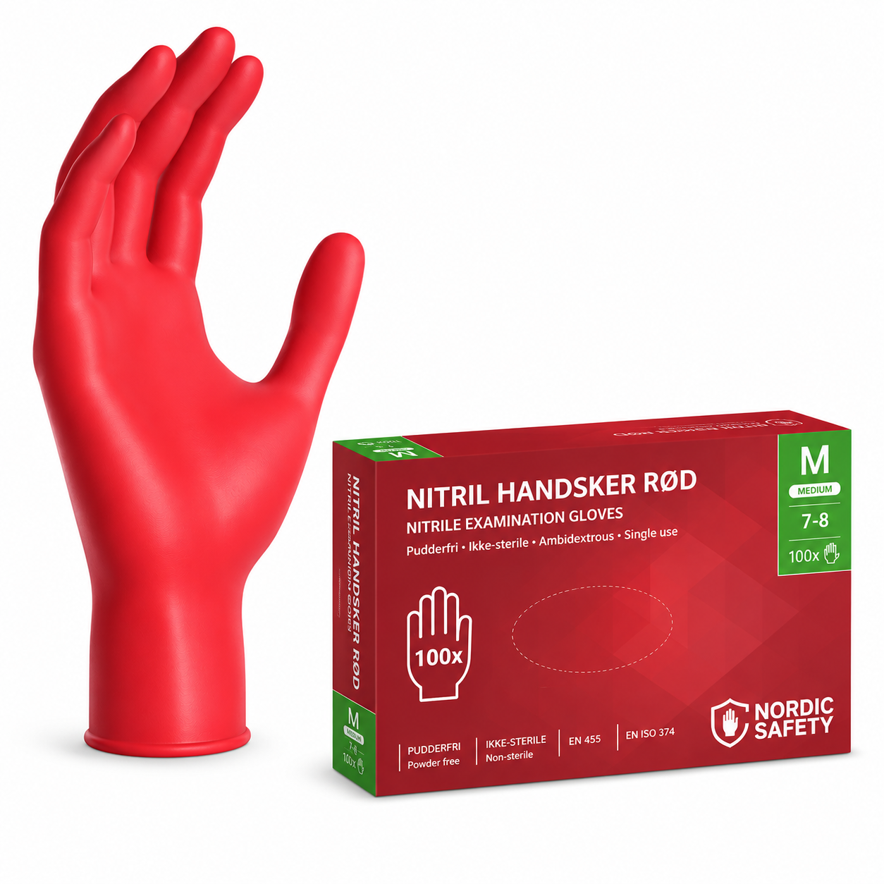 Nitril Engangshandsker 4 grams 100 stk Nordic Safety