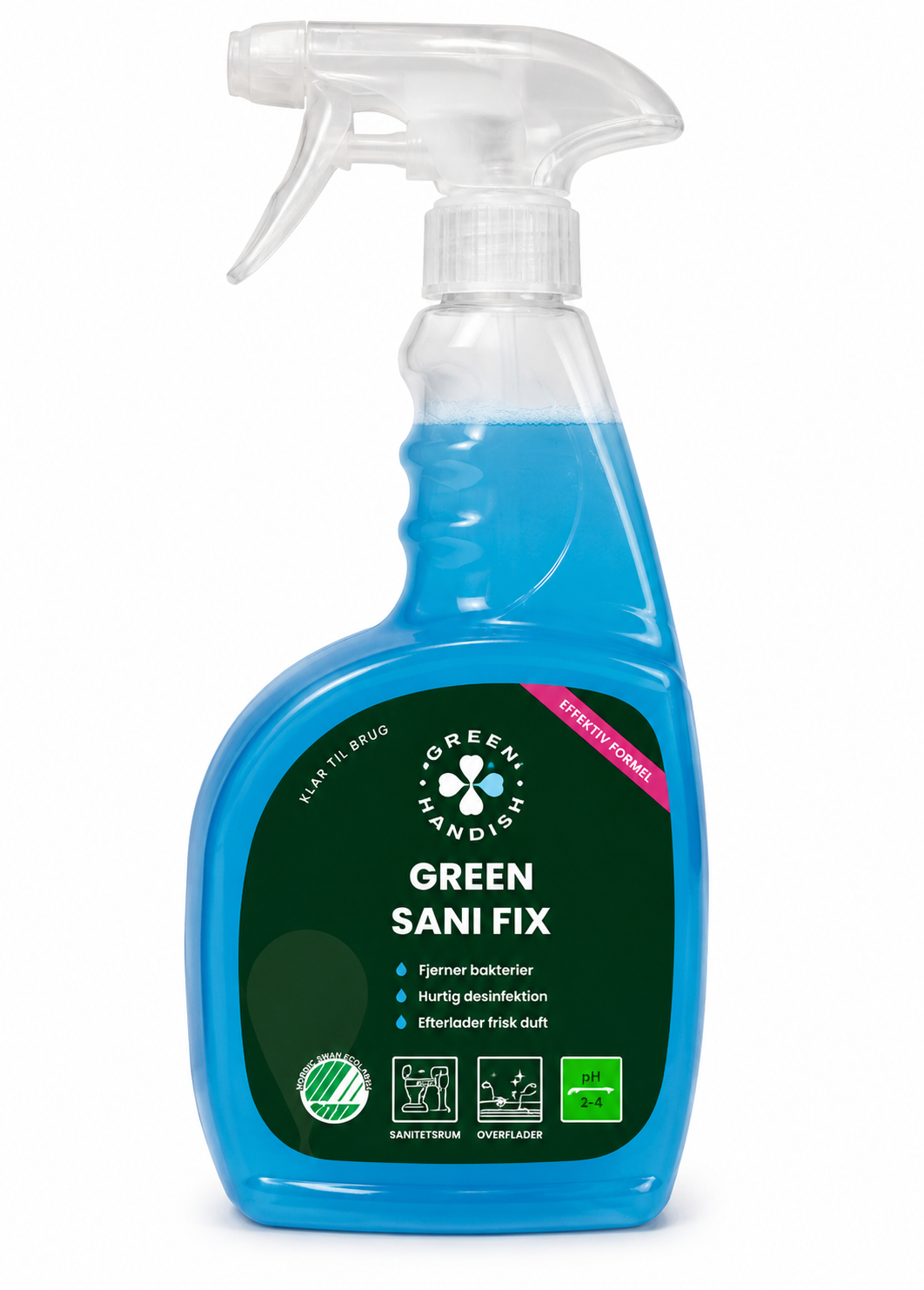 sanitetsrens til daglig brug 750 ml Green Sani Fix – Effektiv
