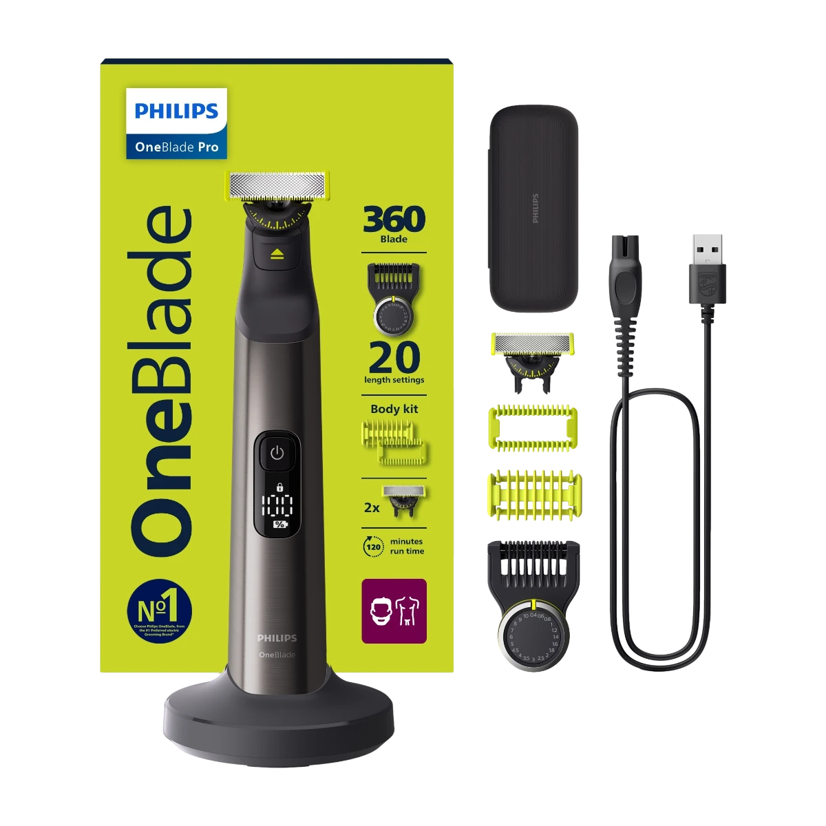 Philips QP6652/61 OneBlade Pro skægtrimmer