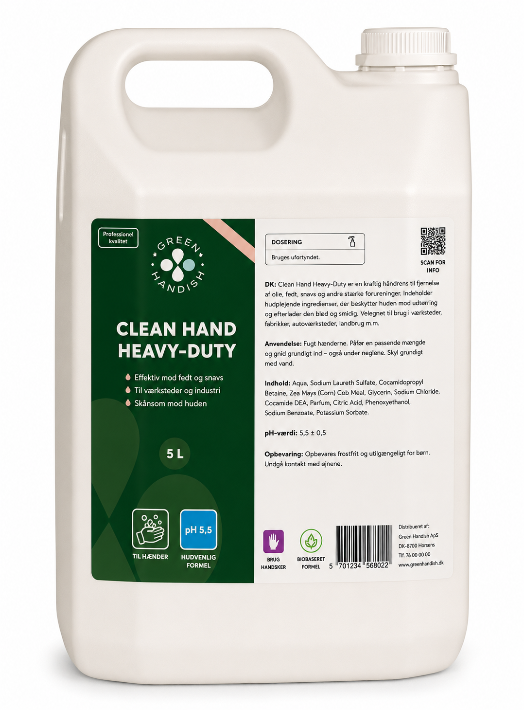 håndrens til hårdt snavs 5 liter Heavy-Duty