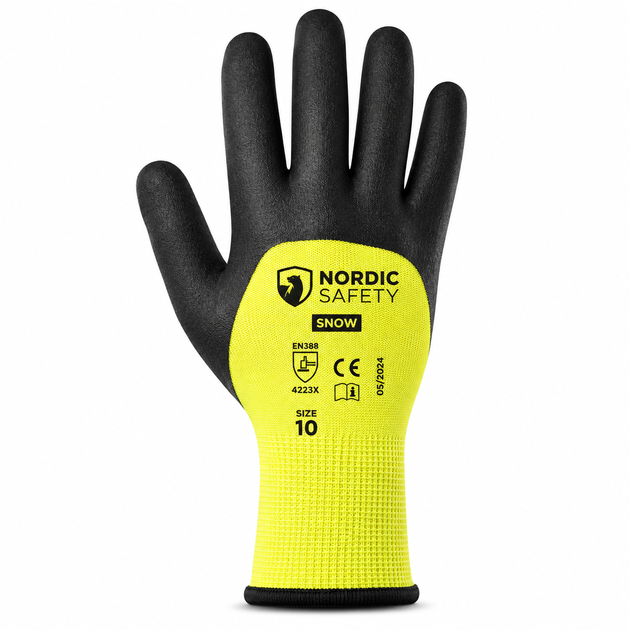 VINTER ARBEJDSHANDSKER 1 PAR SNOW HI VIZ Nordic