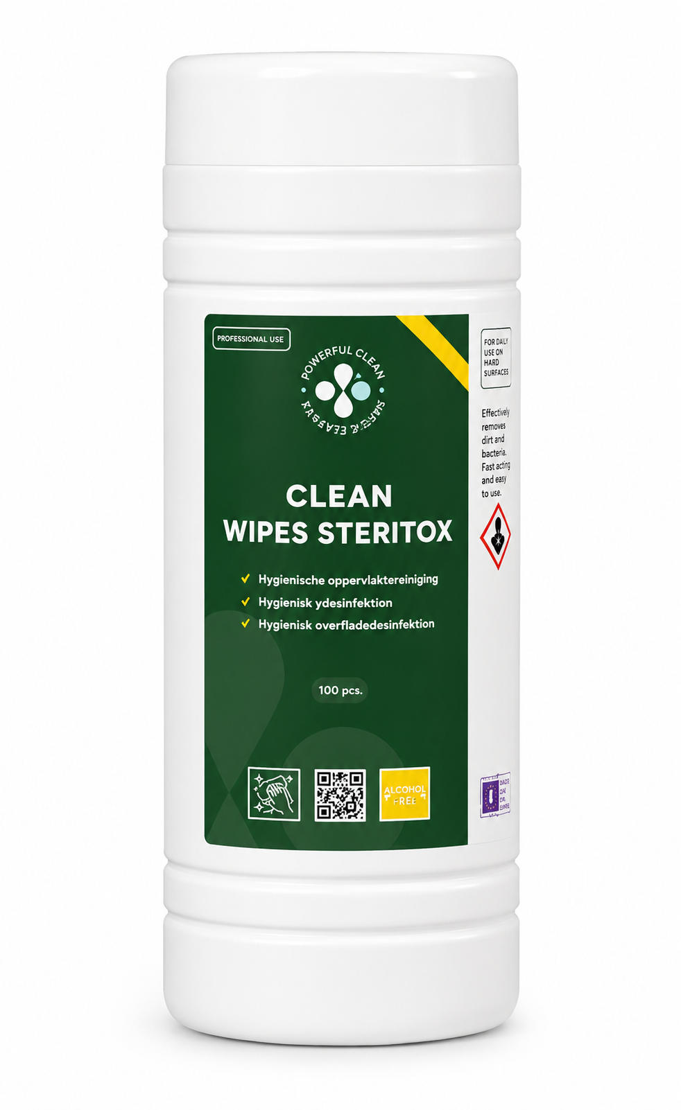Desinfektionsservietter til hurtig rengøring Clean Wipes Steritox