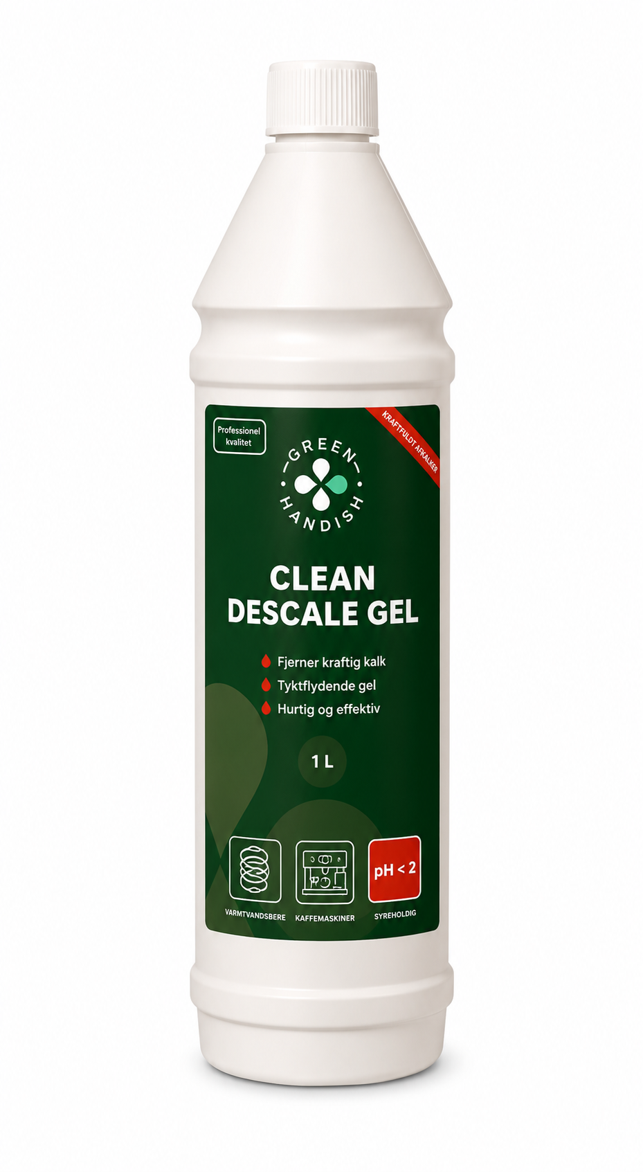 afkalker gel med maksimal vedhæftning med Parfume 1 liters Clean Descale