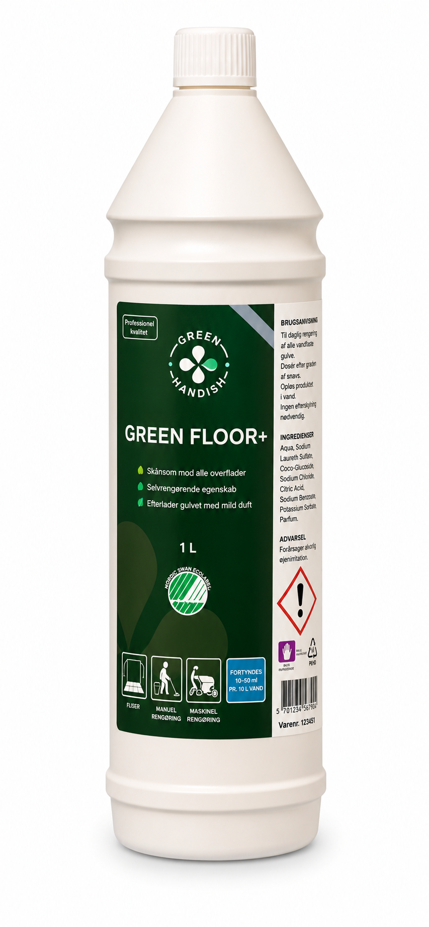 Gulvvask med synlig glans & beskyttelse 1 liter Green Floor+